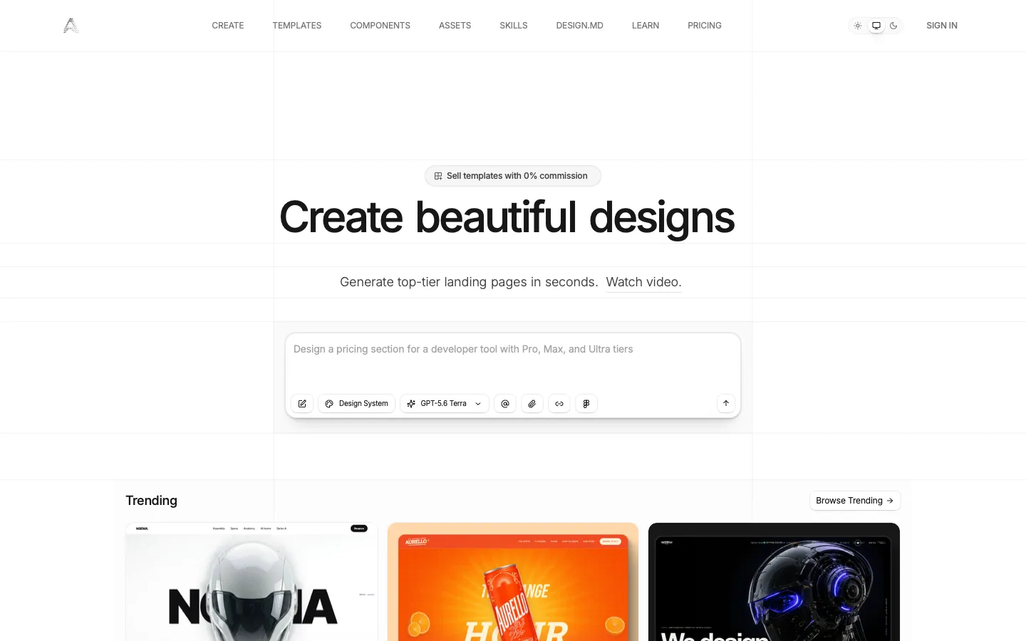 aurachat.io - Landing Screenshot Preview