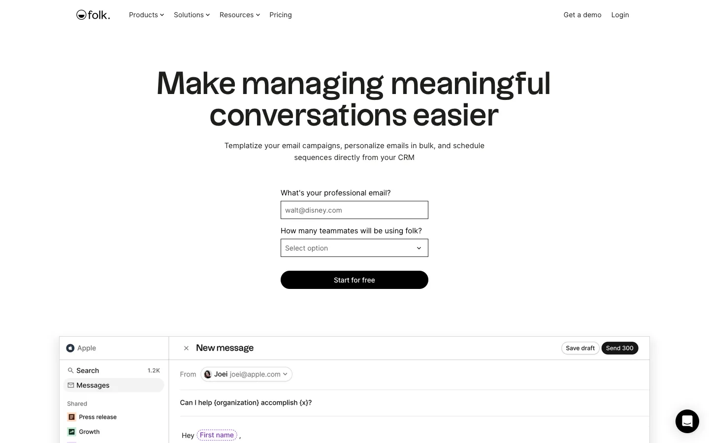 folk.app - Product Screenshot Preview