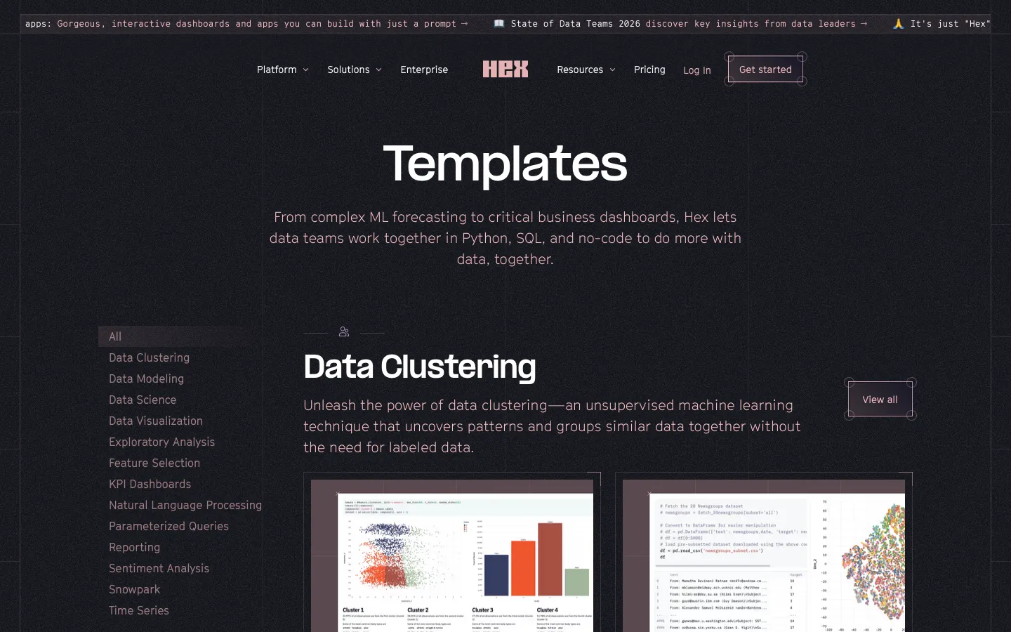 hex.tech - Use Cases Screenshot Preview