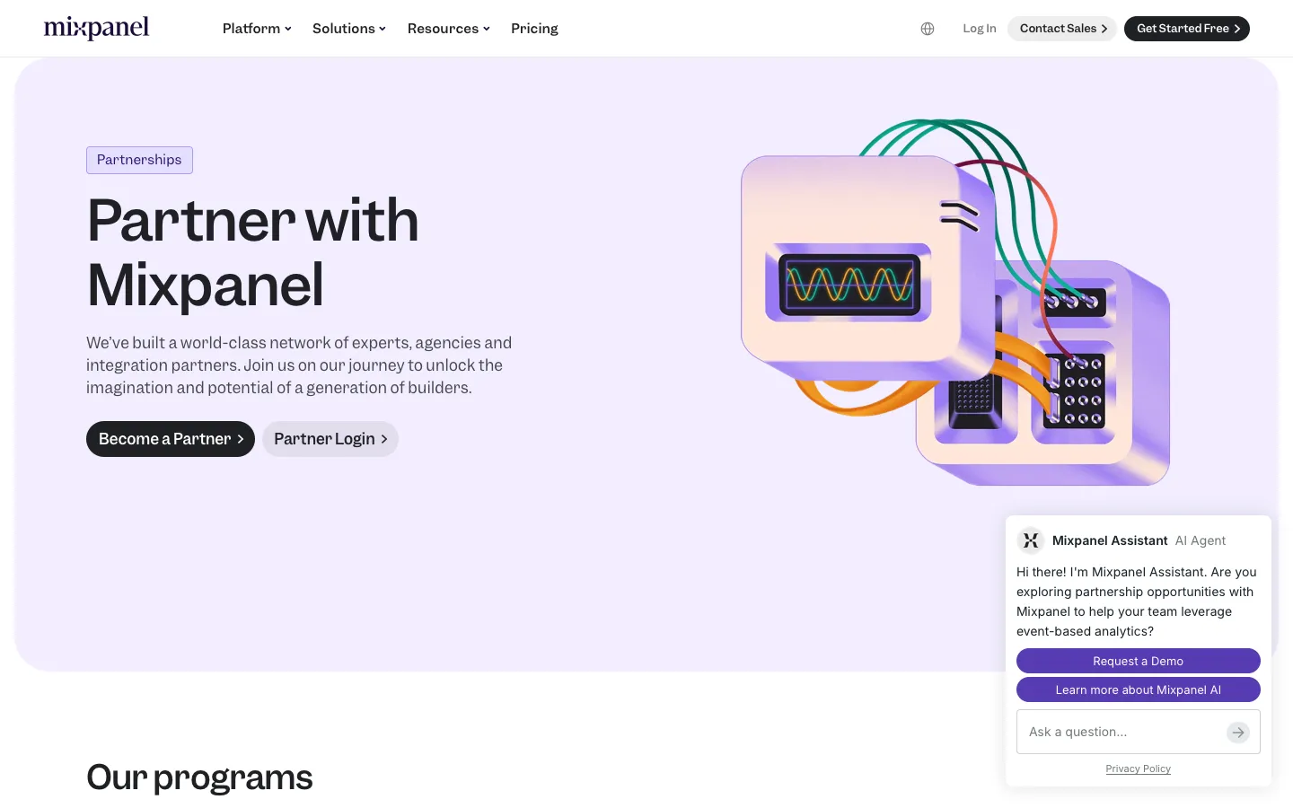 mixpanel.com - Partners Screenshot Preview