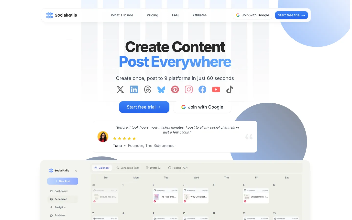 siterails.com - Landing Screenshot Preview