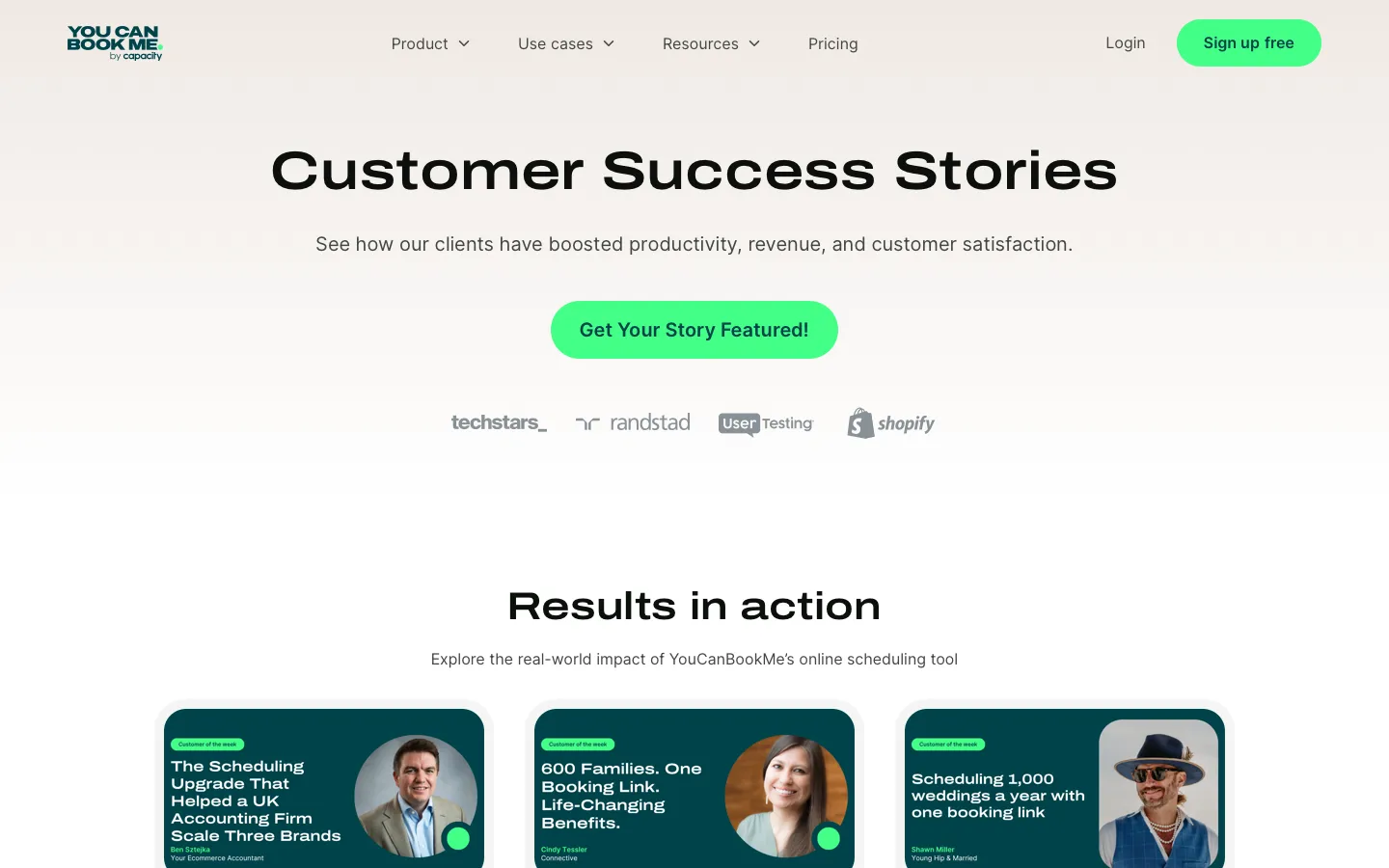 youcanbook.me - Customers Screenshot Preview