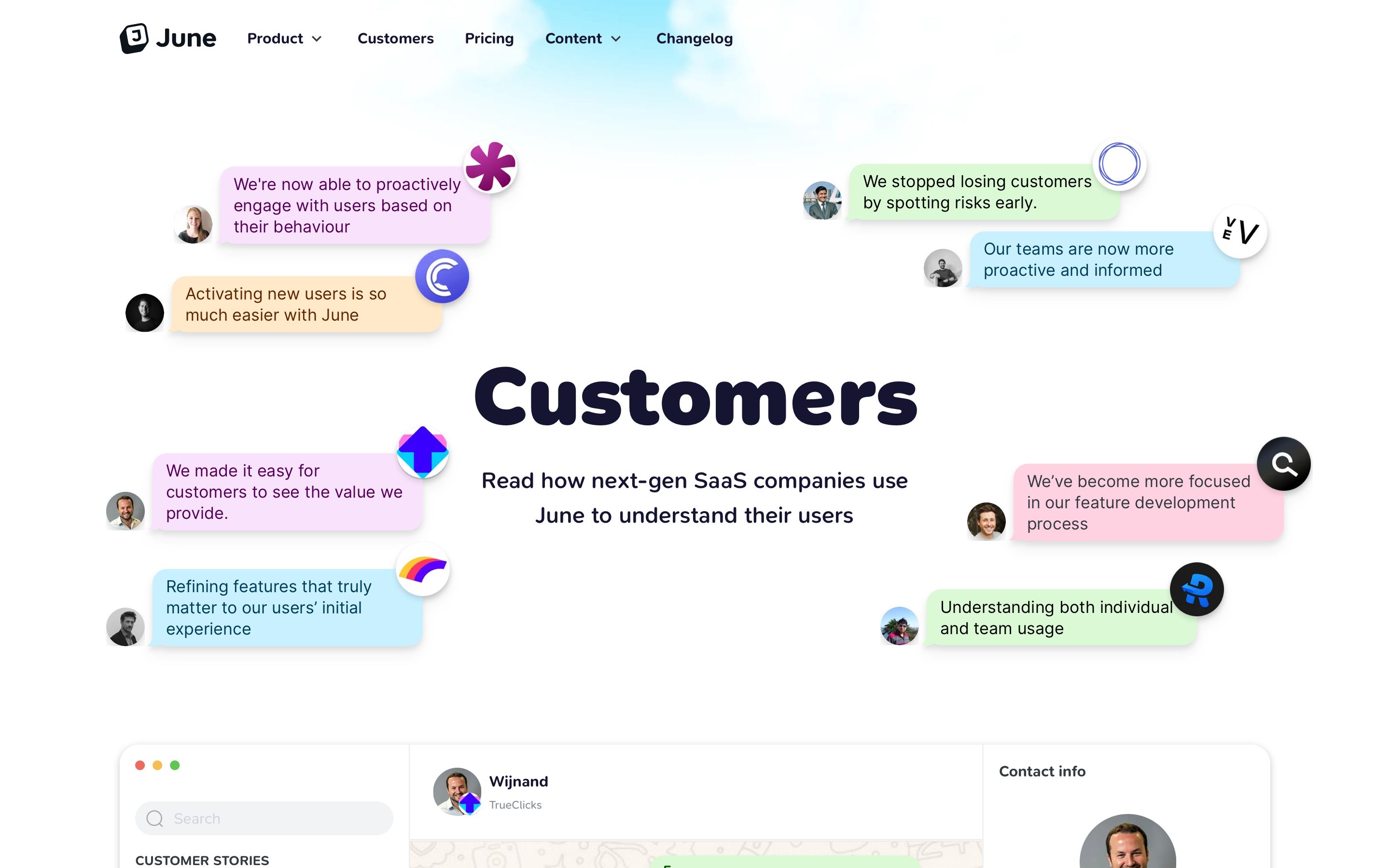 june.so - Product Analytics Case Studies & Customer Reviews - June - Desktop Screenshot