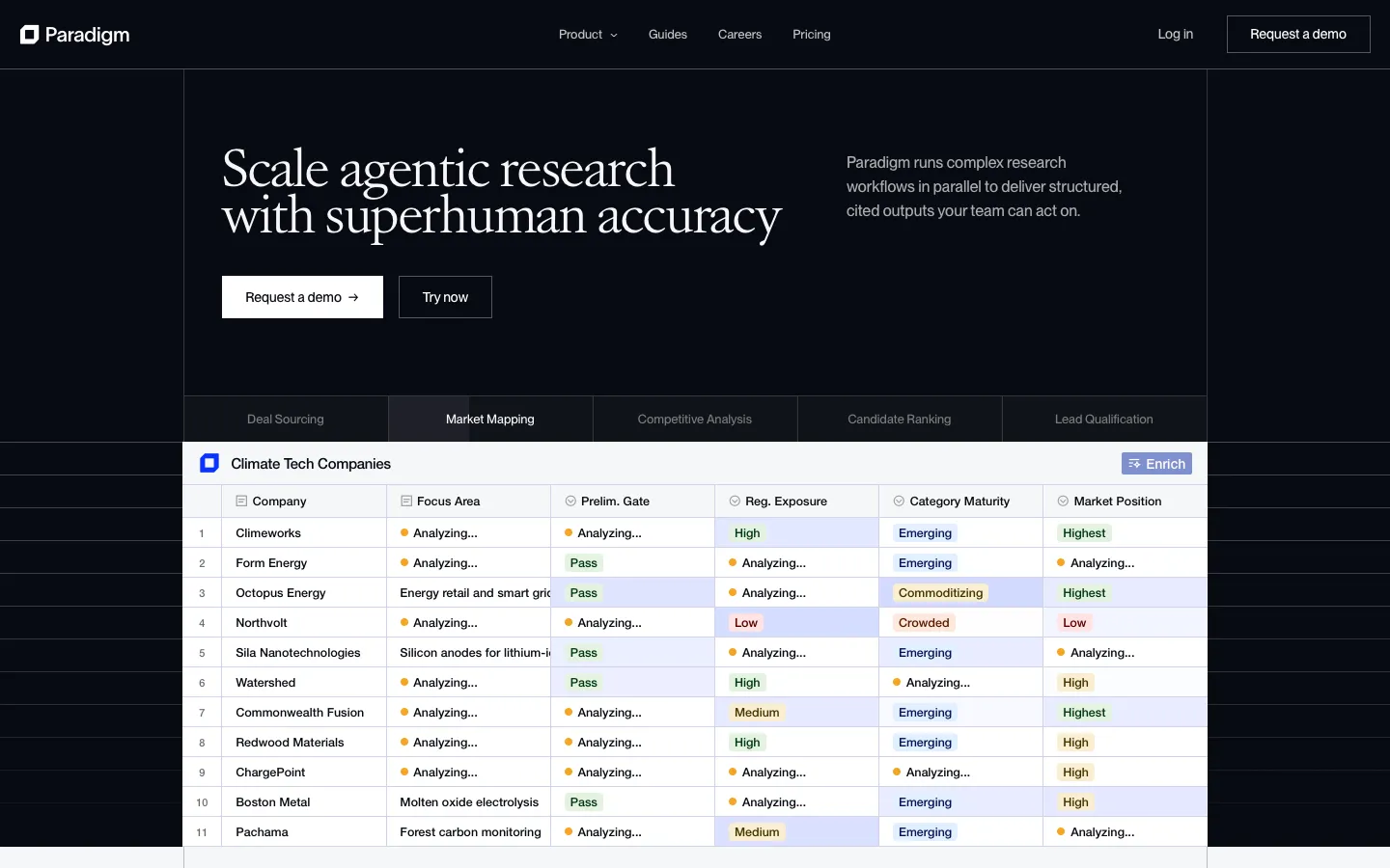 paradigmai.com - Landing Screenshot Preview