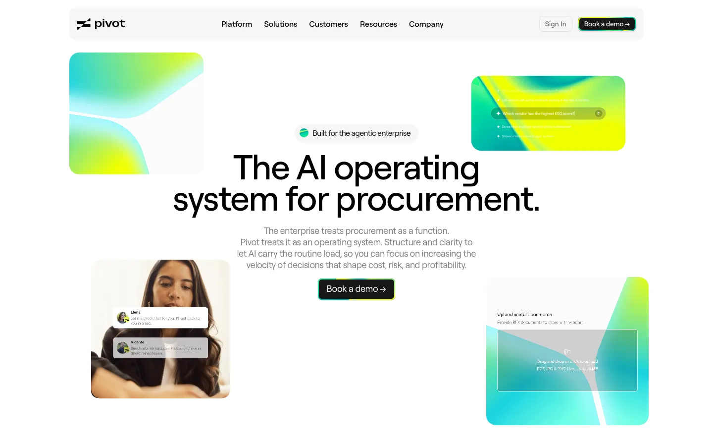 pivotapp.ai - Landing Screenshot Preview