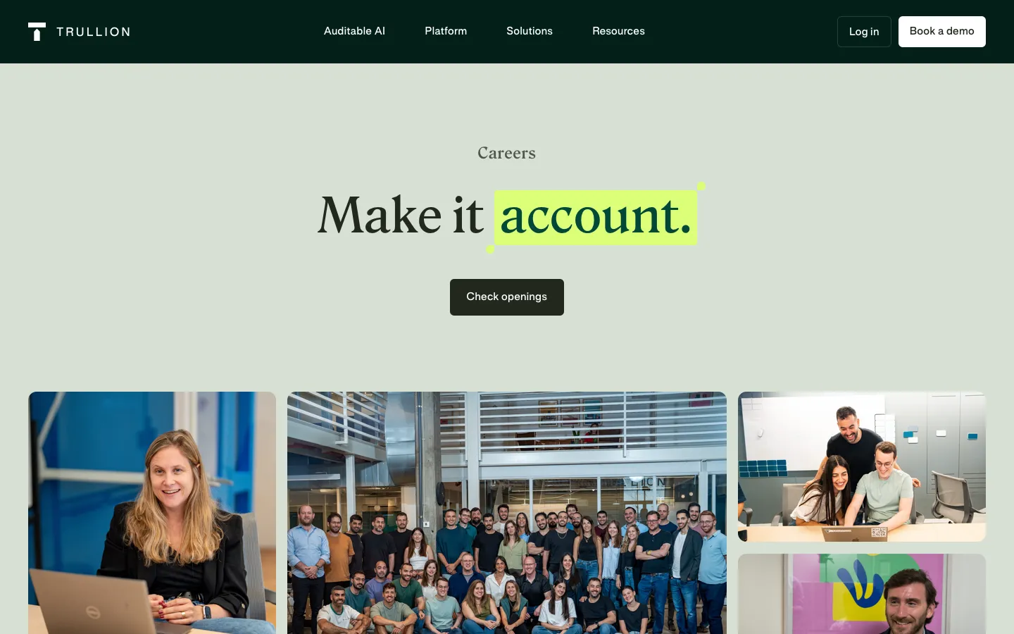 trullion.com - Careers Screenshot Preview