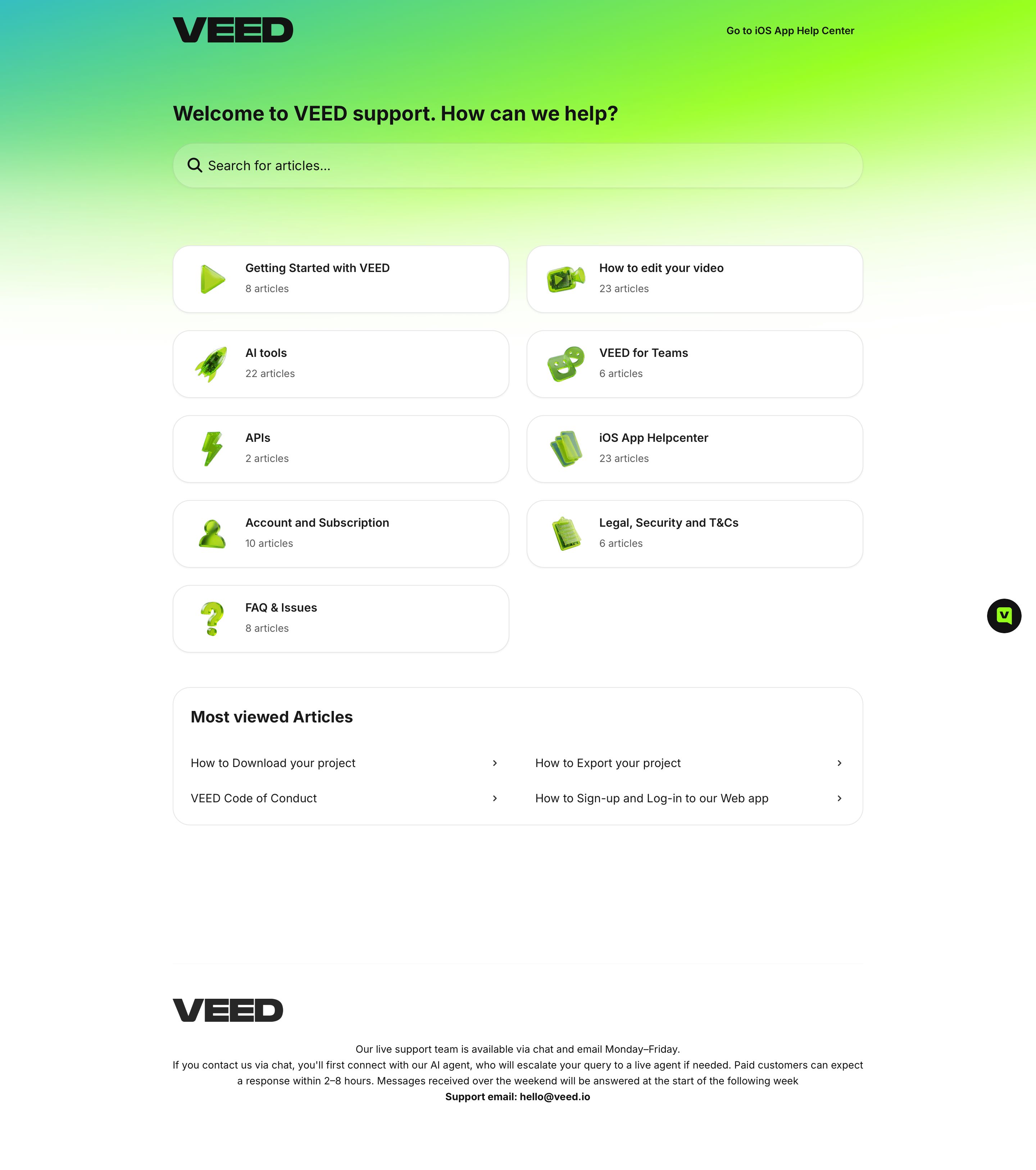 veed.io - Home | VEED Help Center - Desktop - Thu Jul 30 2026 20:58:21 GMT+0000 (Coordinated Universal Time) Screenshot