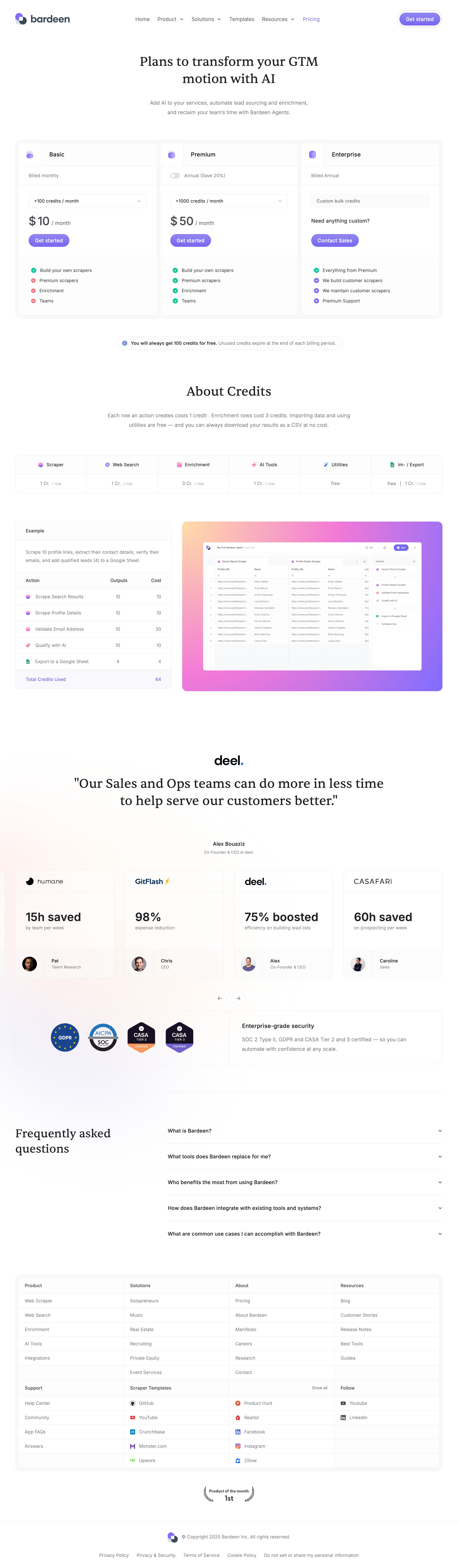 bardeen.ai - Pricing & Plans | Bardeen AI - Desktop - Tue Aug 04 2026 05:04:24 GMT+0000 (Coordinated Universal Time) Screenshot