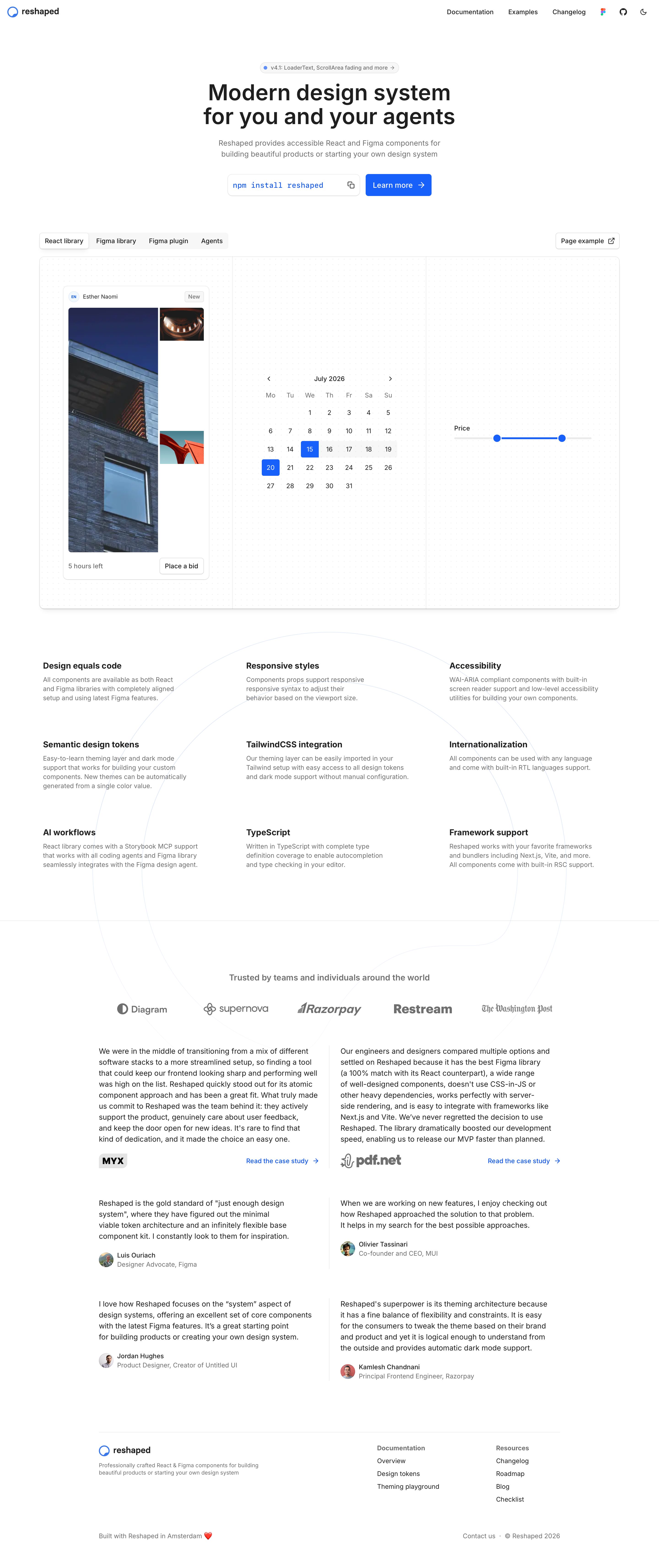 reshaped.so - Reshaped - Desktop - Fri Jul 31 2026 20:46:21 GMT+0000 (Coordinated Universal Time) Screenshot