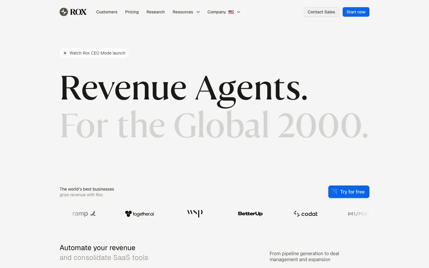 rox.com - Landing Screenshot Preview