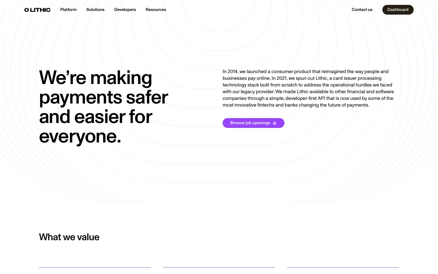 lithic.com - Careers Screenshot Preview
