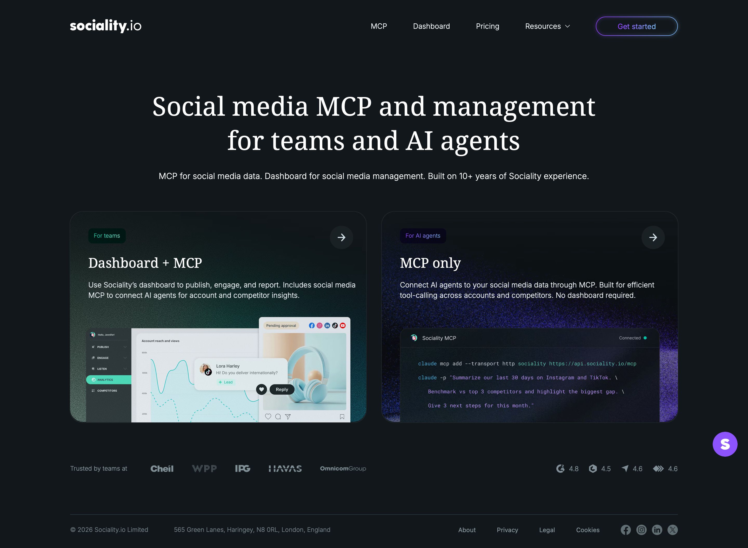 sociality.io - Social Media Management Tools and MCP | Sociality.io - Desktop Screenshot