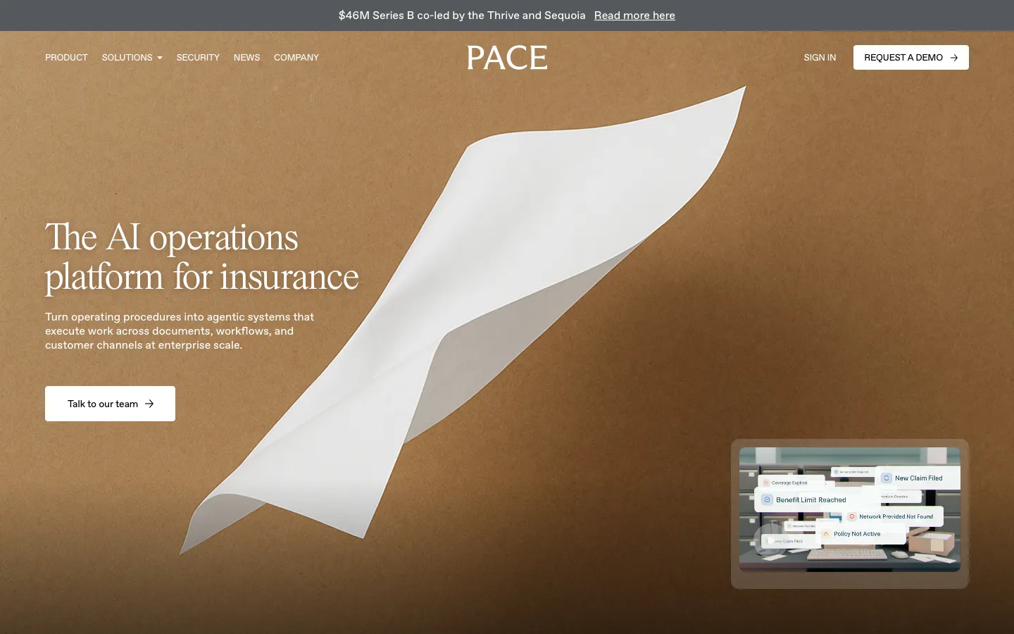 withpace.com - Landing Screenshot Preview