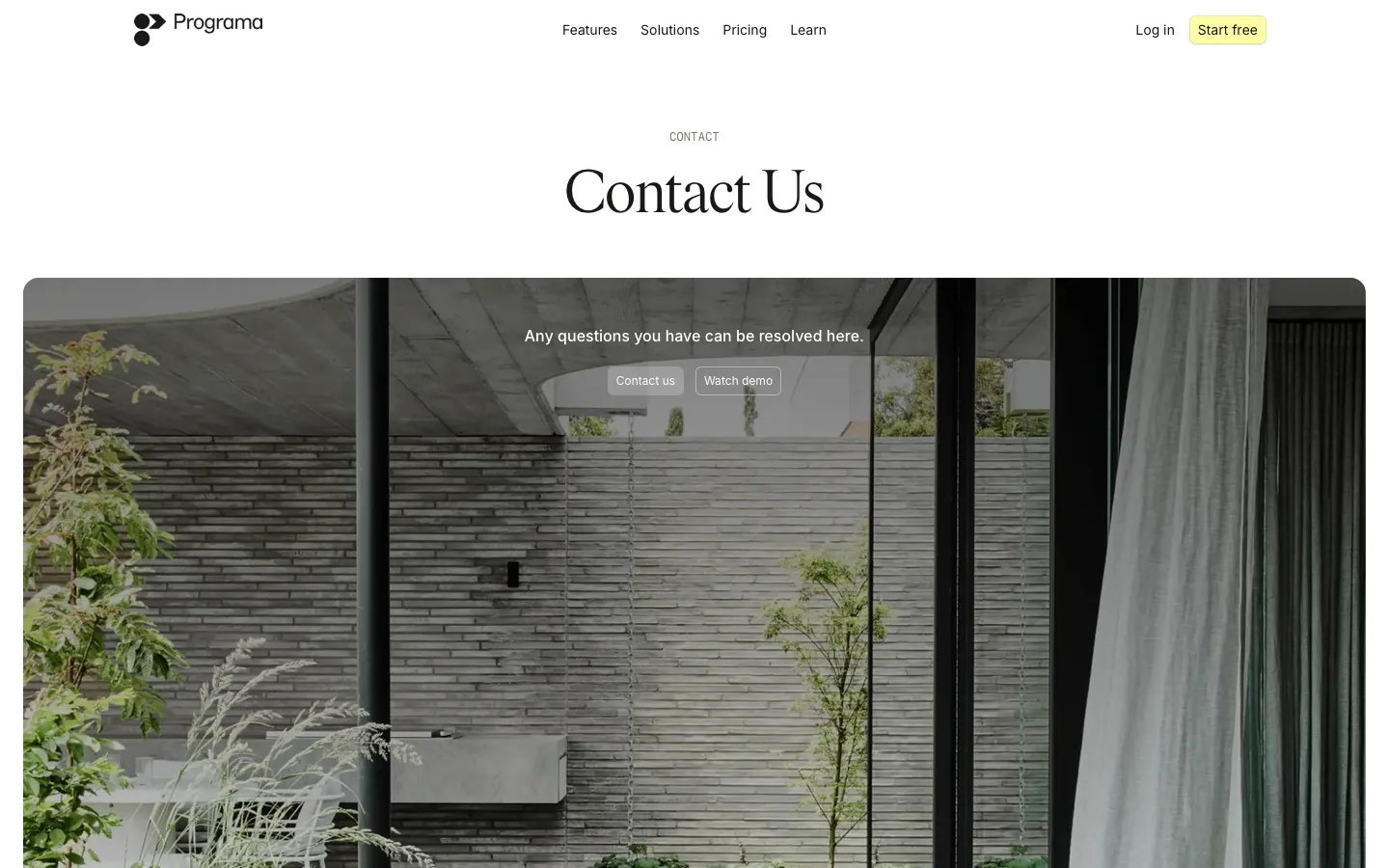 programa.design - Contact Screenshot Preview
