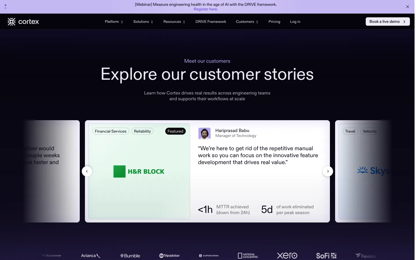 cortex.io - Customers Screenshot Preview