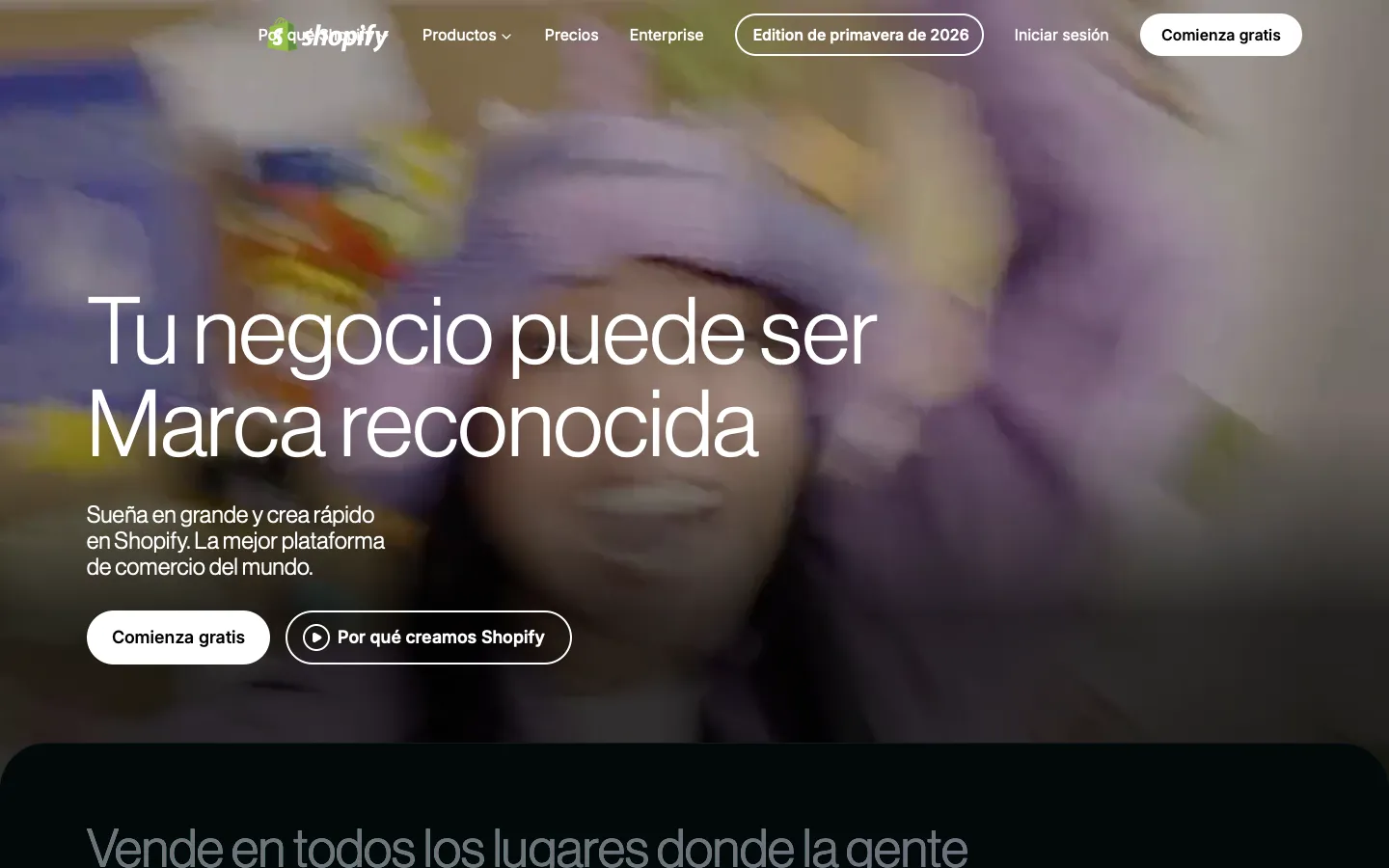 shopify.com - Landing Screenshot Preview