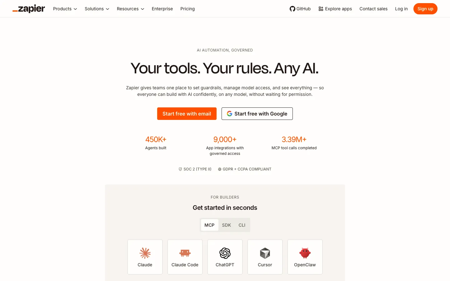 zapier.com - Landing Screenshot Preview