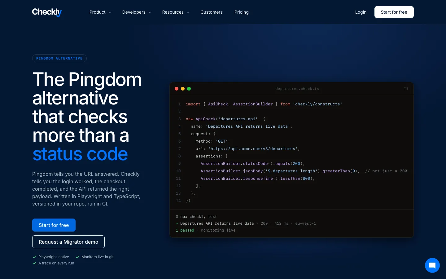 checklyhq.com - Compare Screenshot Preview