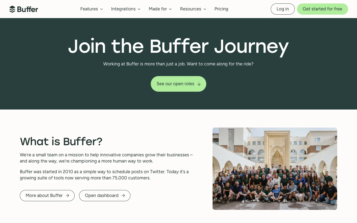 buffer.com - Careers Screenshot Preview