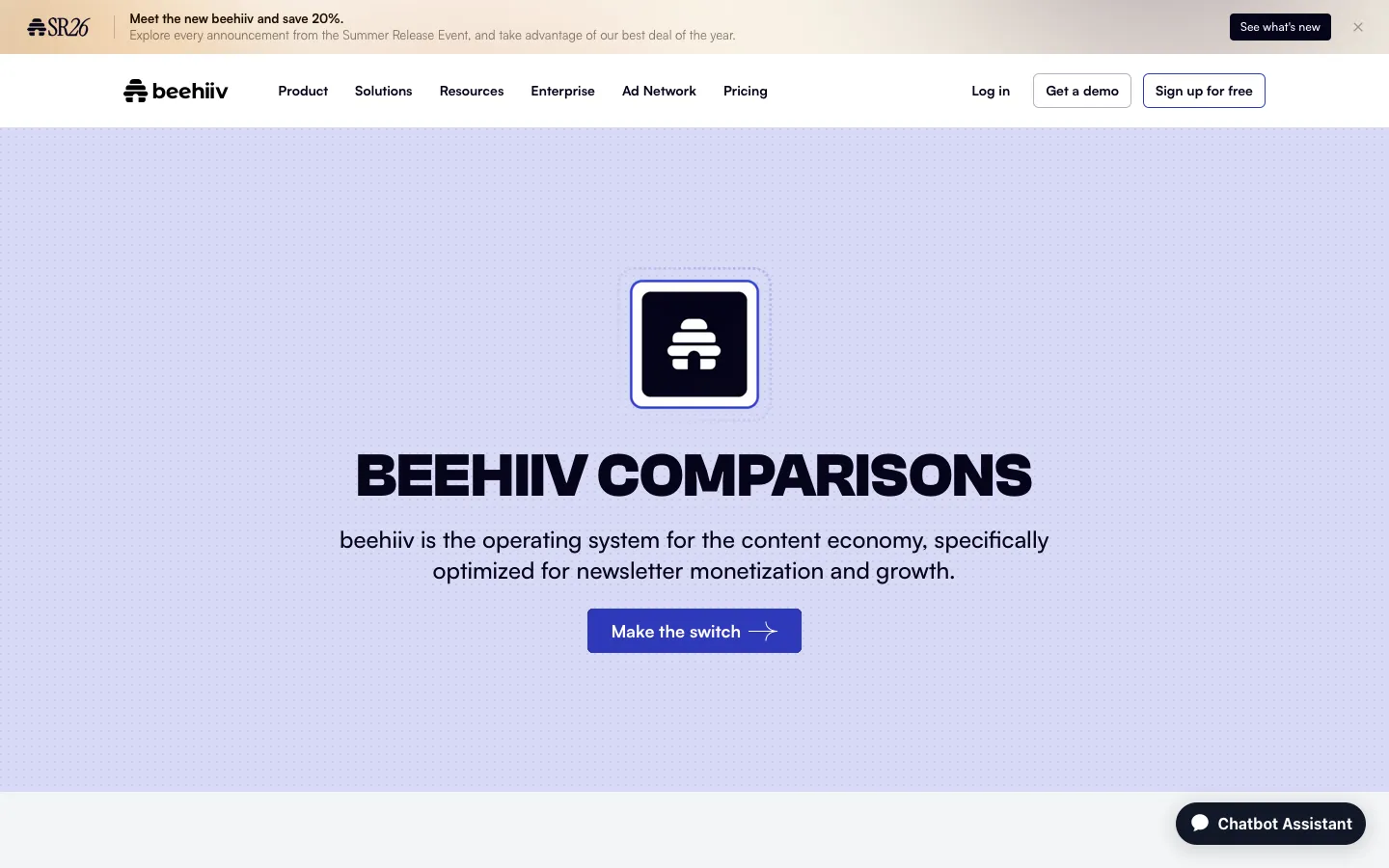 beehiiv.com - Compare Screenshot Preview