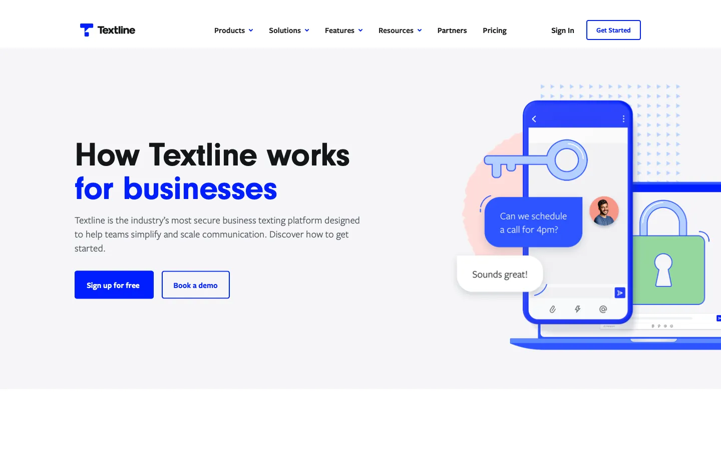 textline.com - How it works Screenshot Preview