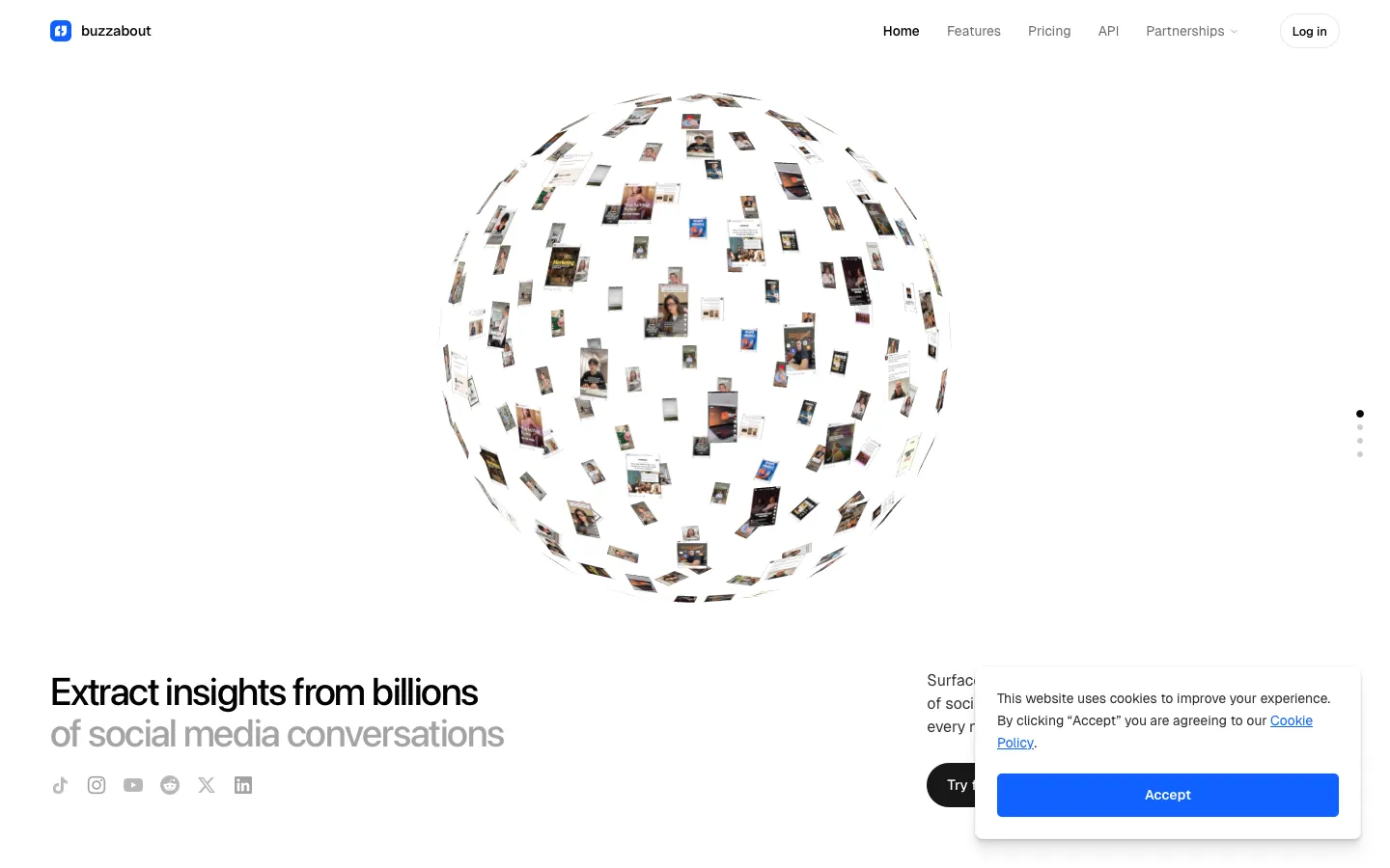 buzzabout.ai - Landing Screenshot Preview