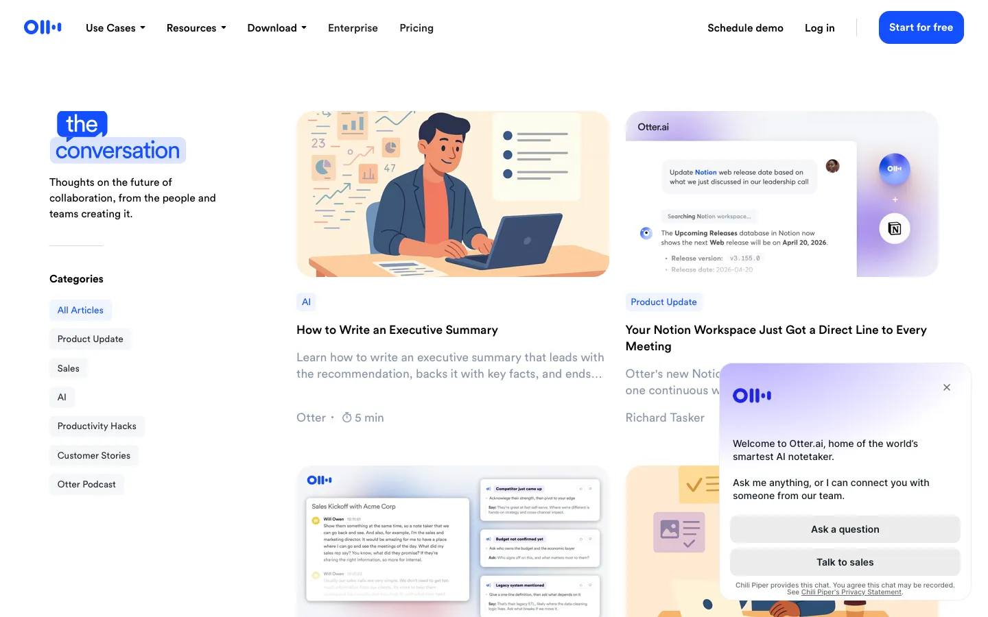 otter.ai - Blog Screenshot Preview