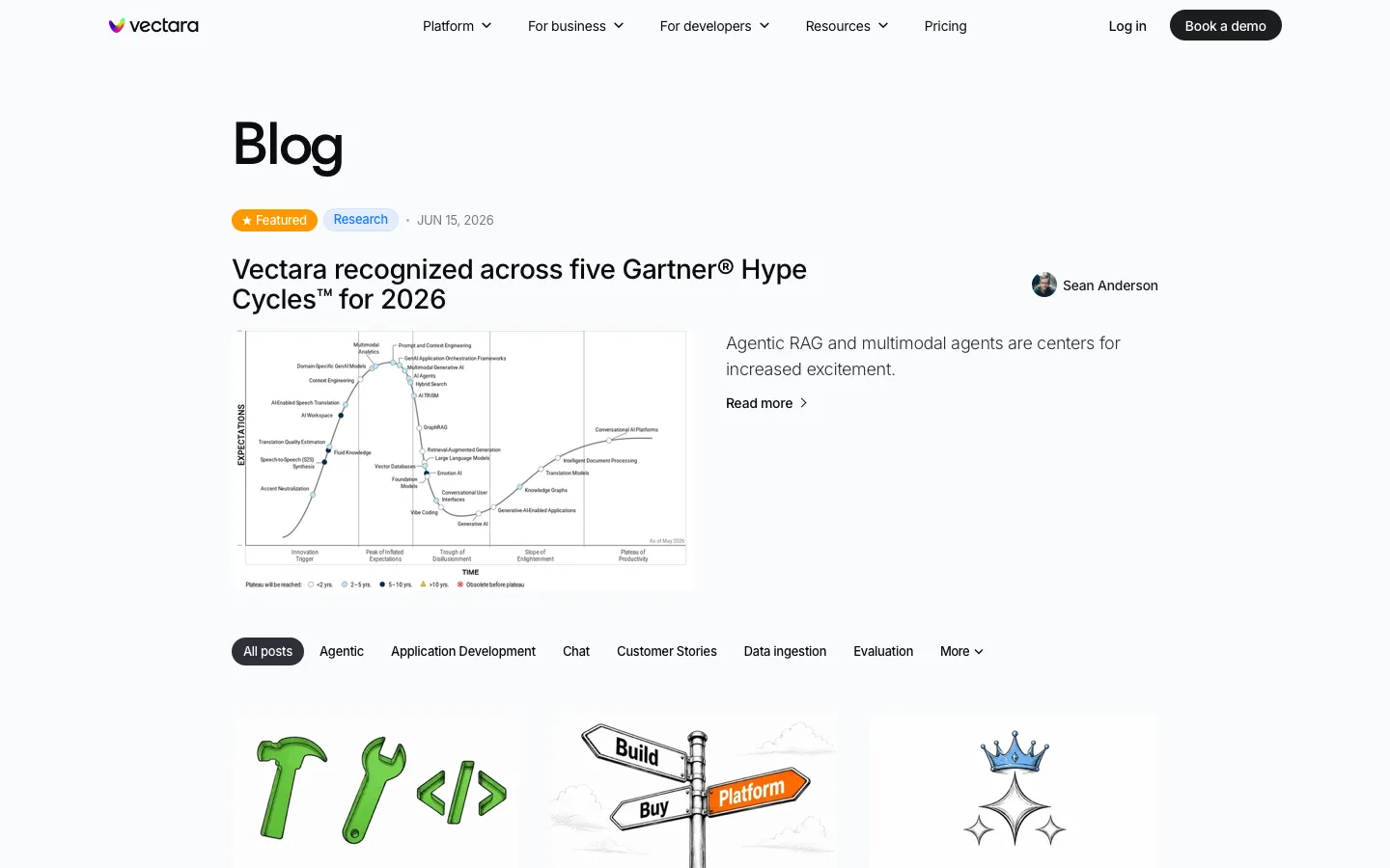 vectara.com - Blog Screenshot Preview