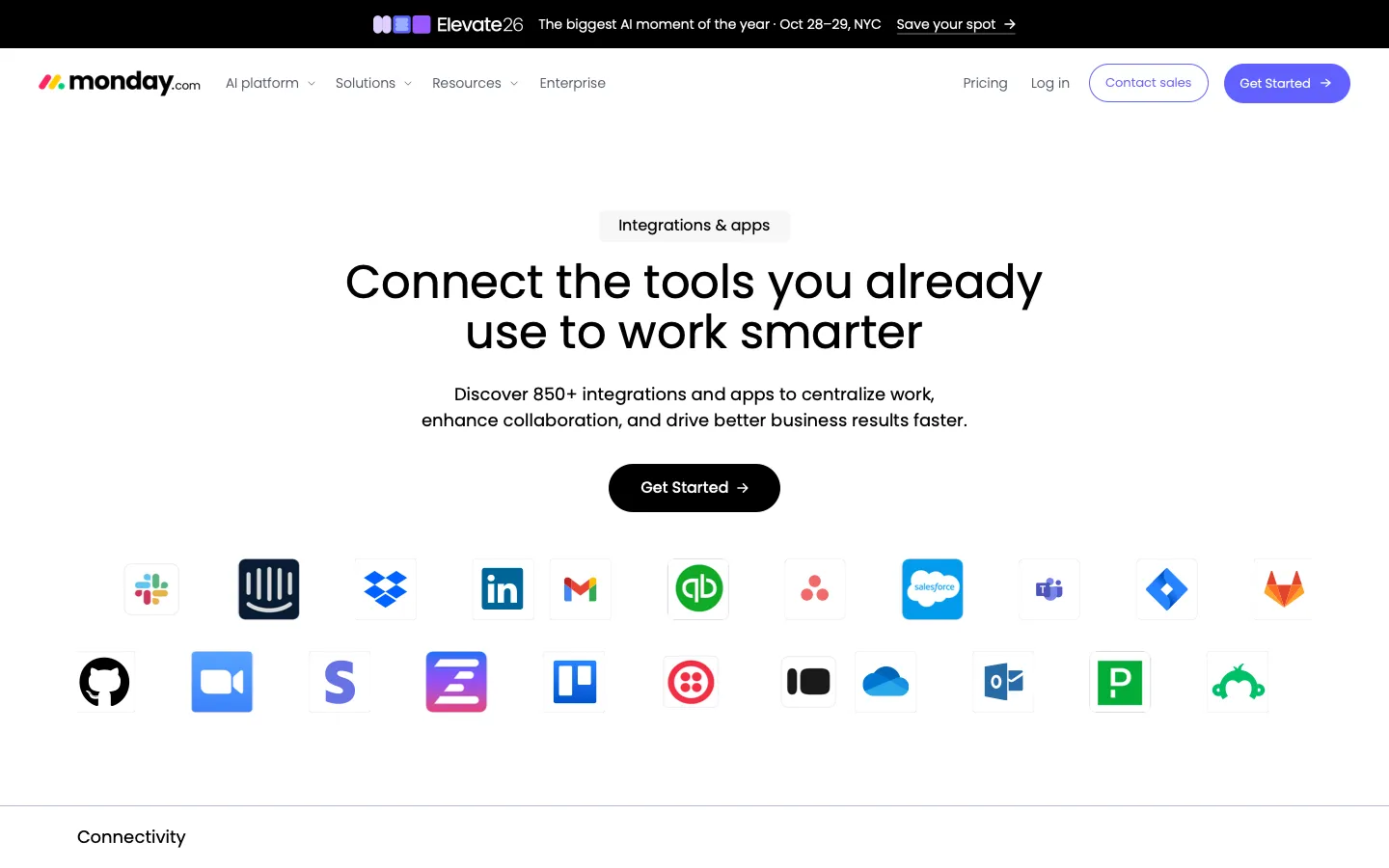 monday.com - Integrations Screenshot Preview