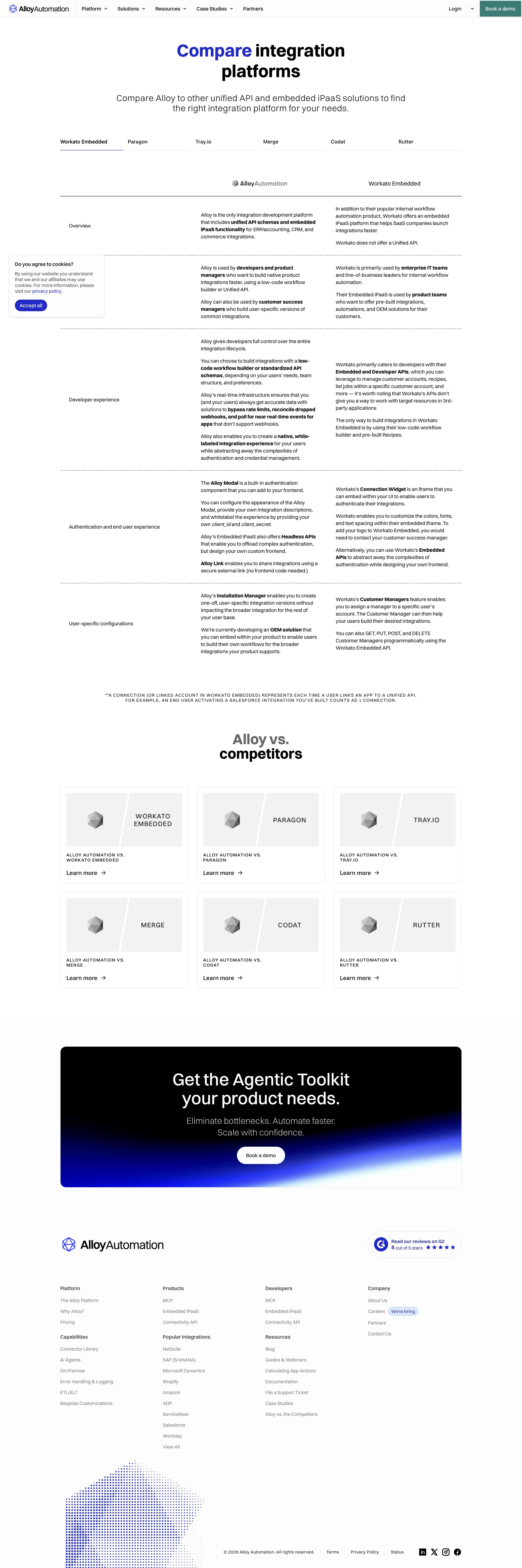 runalloy.com - Competitor Overview | Alloy Automation - Desktop Screenshot