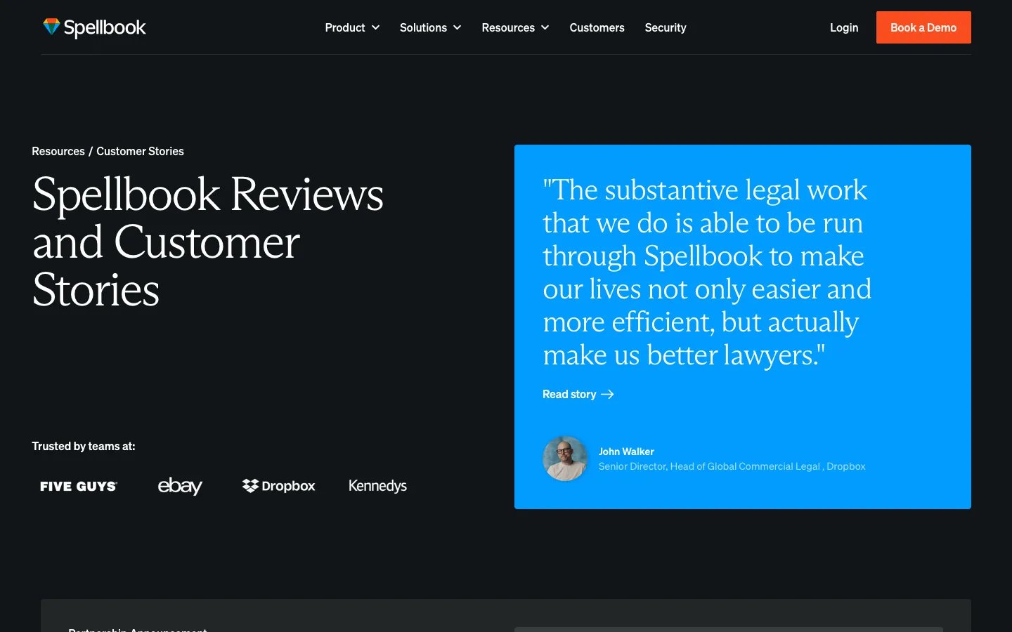 spellbook.legal - Customers Screenshot Preview