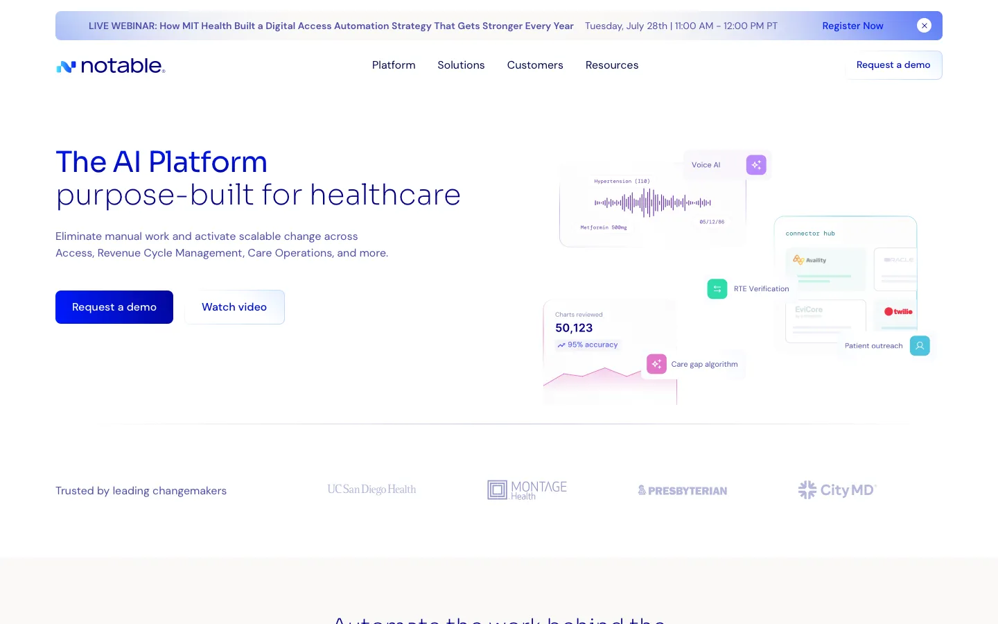 notablehealth.com - Landing Screenshot Preview