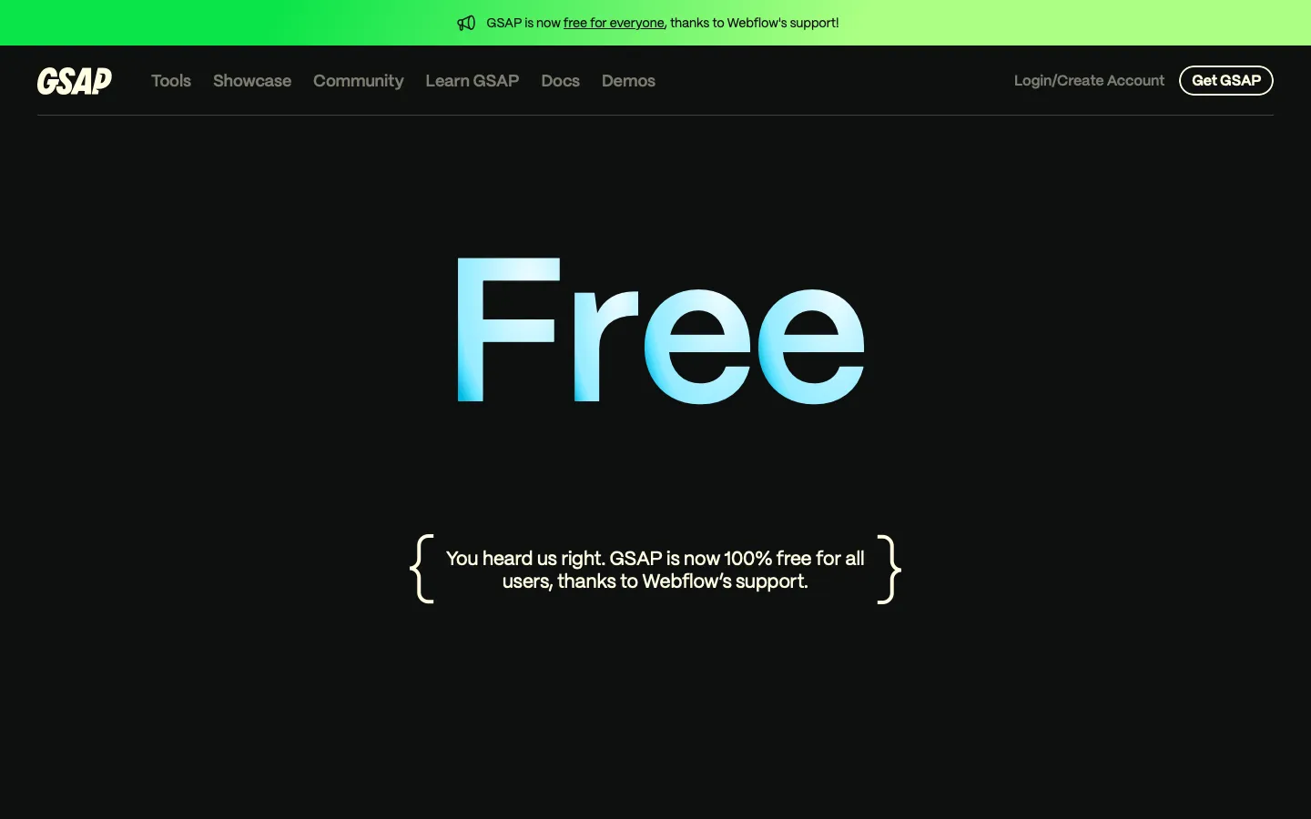 gsap.com - Pricing Screenshot Preview