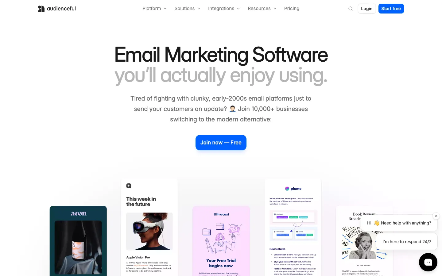 audienceful.com - Landing Screenshot Preview