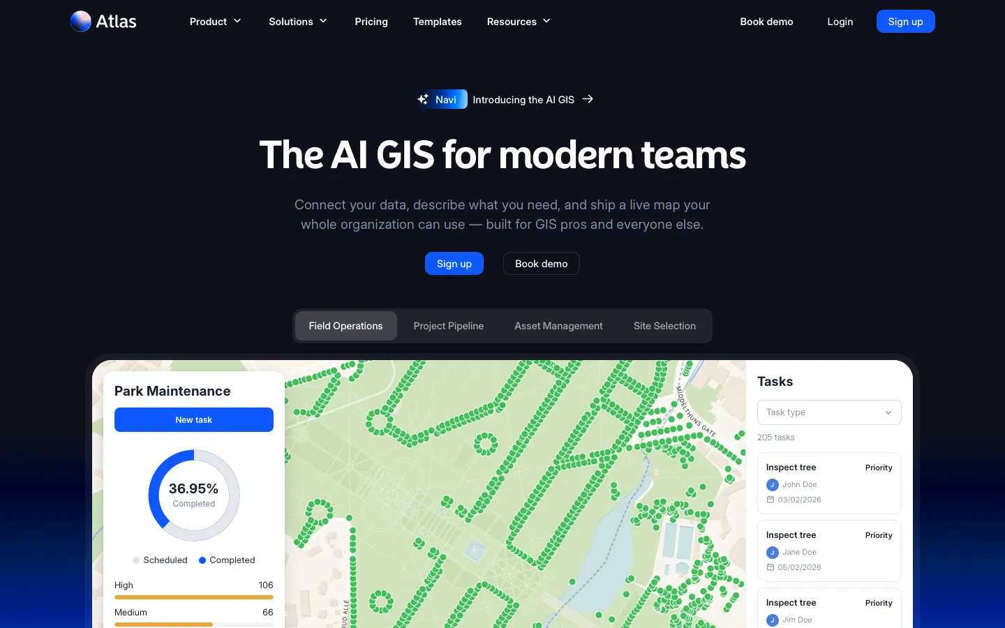 atlas.co - Landing Screenshot Preview