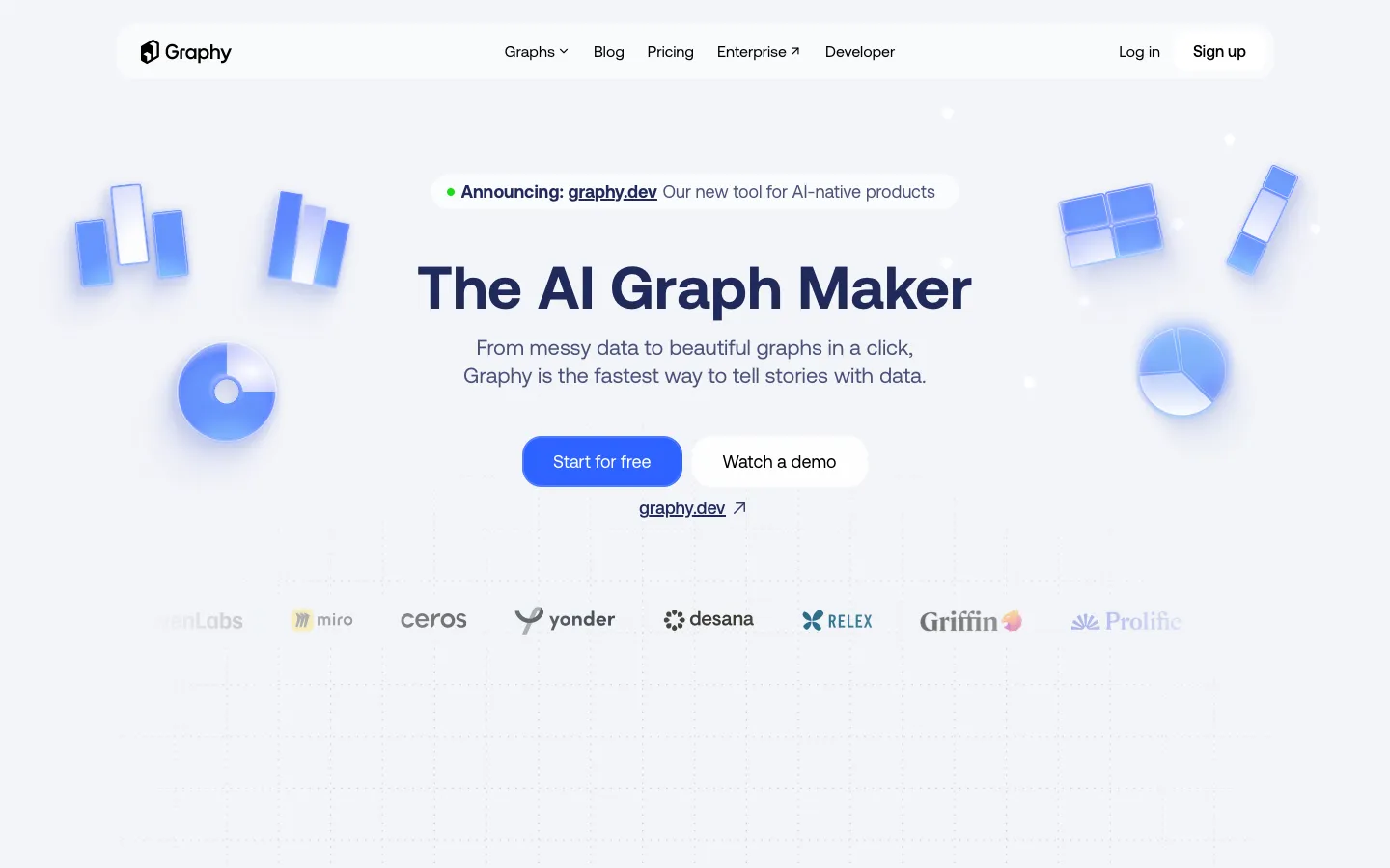 graphy.app - Landing Screenshot Preview