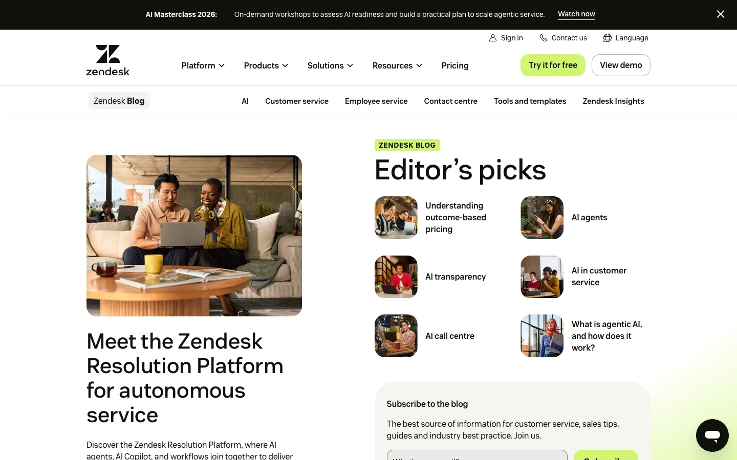 zendesk.co.uk - Blog Screenshot Preview
