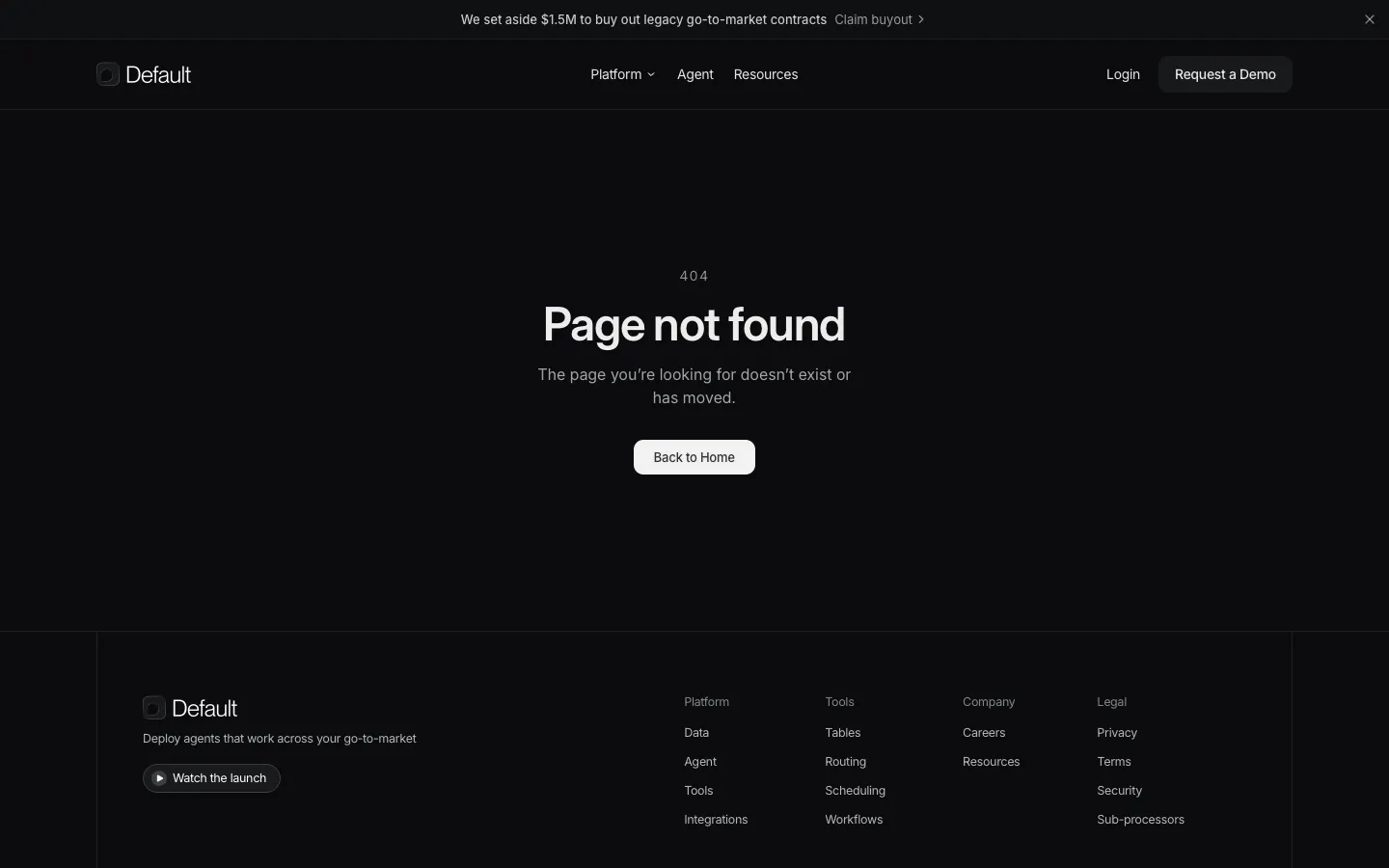 default.com - Pricing Screenshot Preview