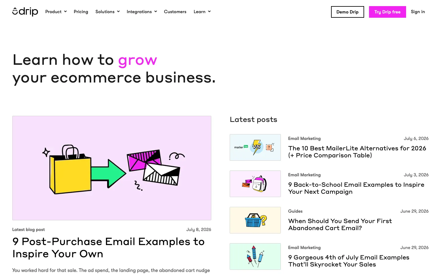drip.com - Blog Screenshot Preview