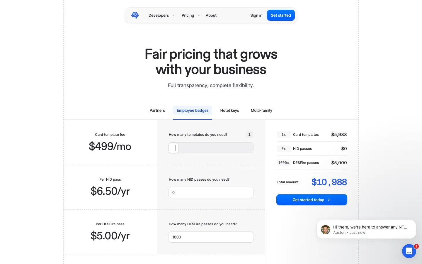 accessgrid.com - Pricing Screenshot Preview