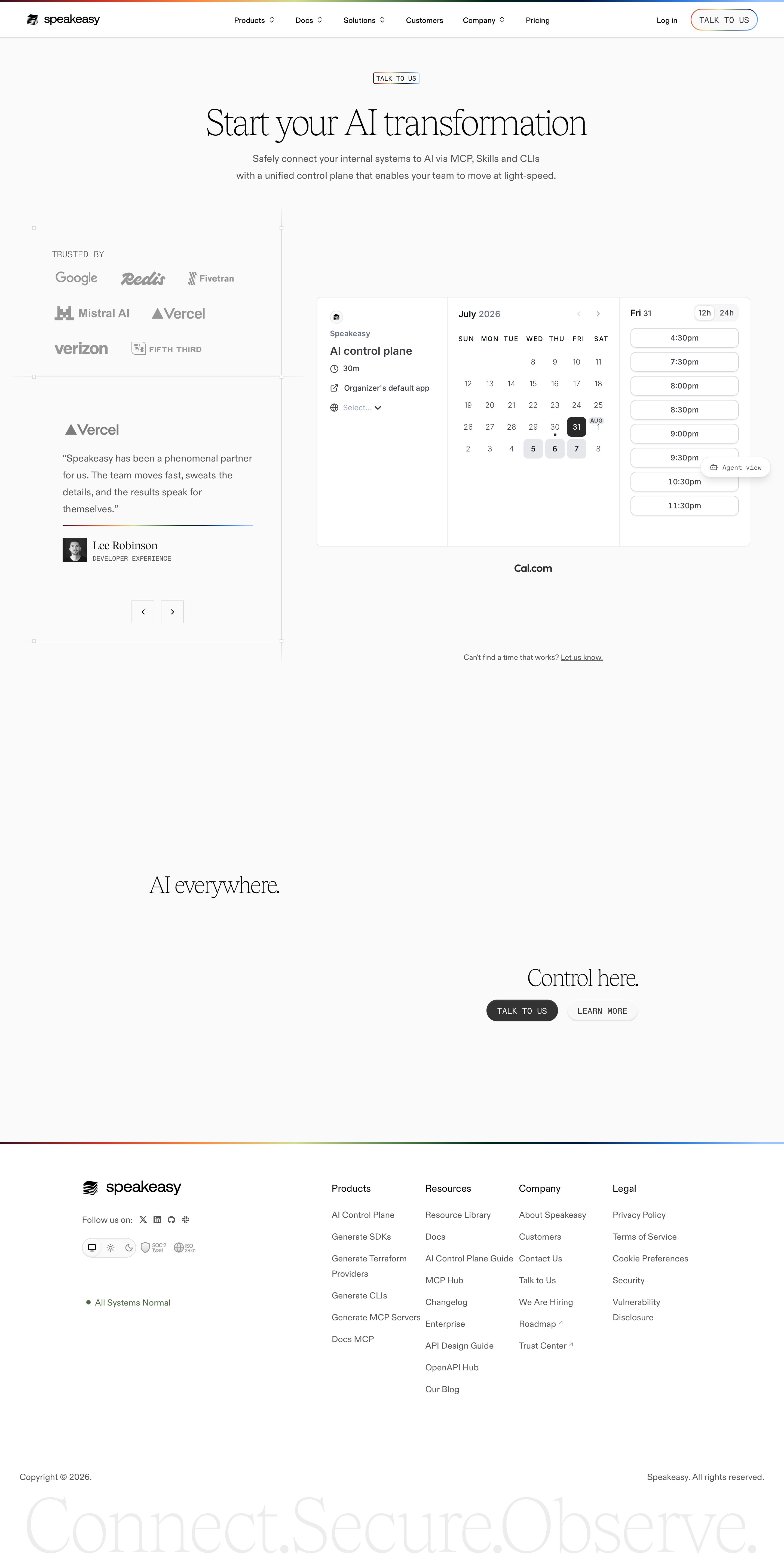 speakeasy.com - Talk to us — Speakeasy - Desktop - Thu Jul 30 2026 19:34:38 GMT+0000 (Coordinated Universal Time) Screenshot