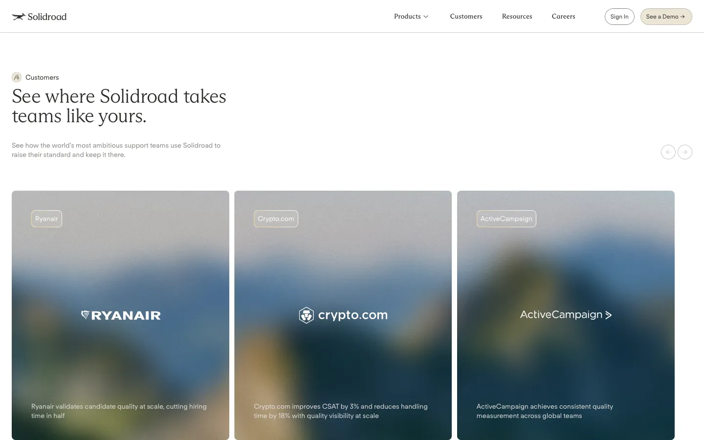 solidroad.com - Customers Screenshot Preview