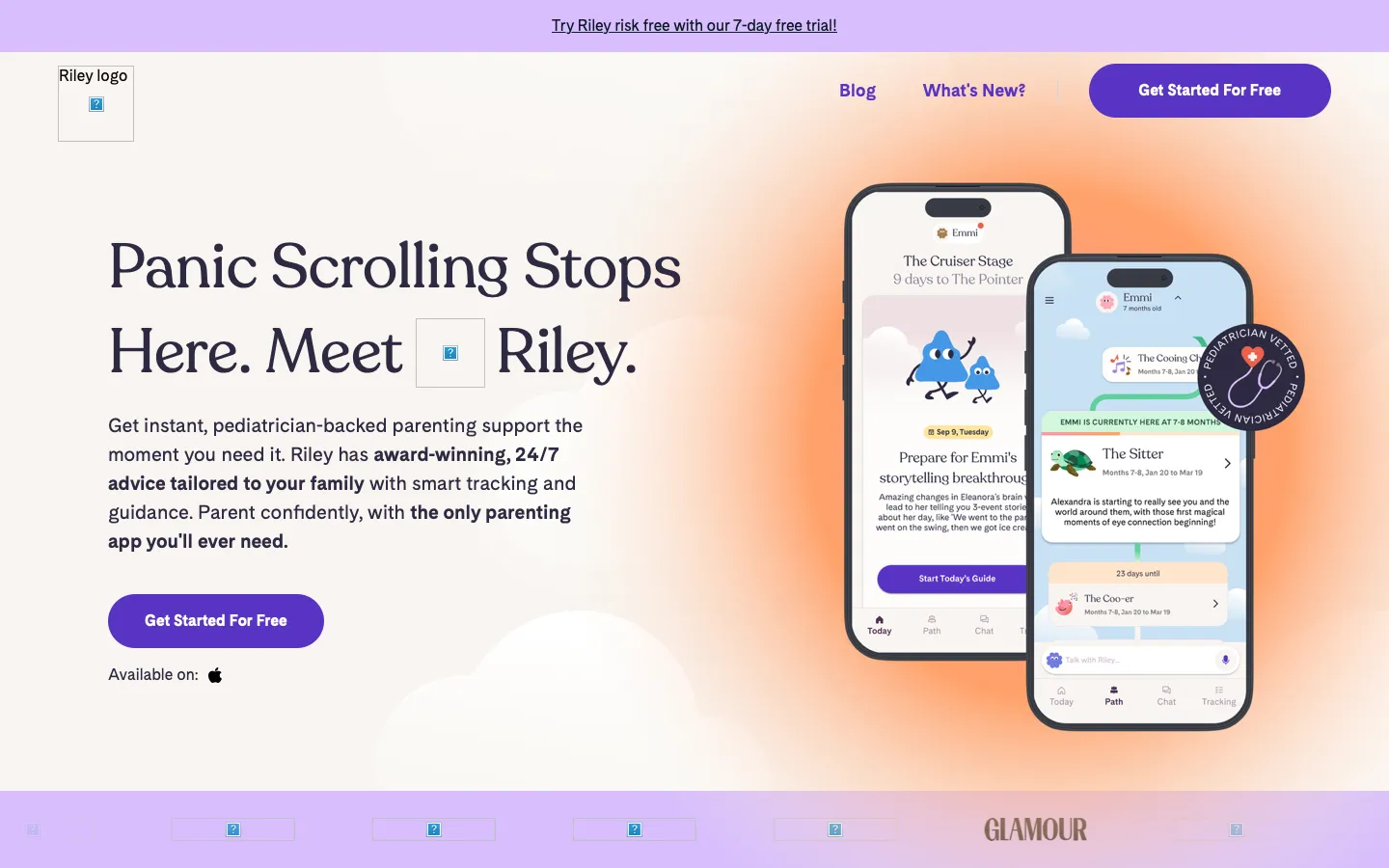 rileyapp.com - Landing Screenshot Preview