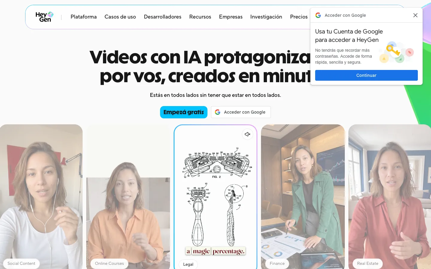heygen.com - Landing Screenshot Preview