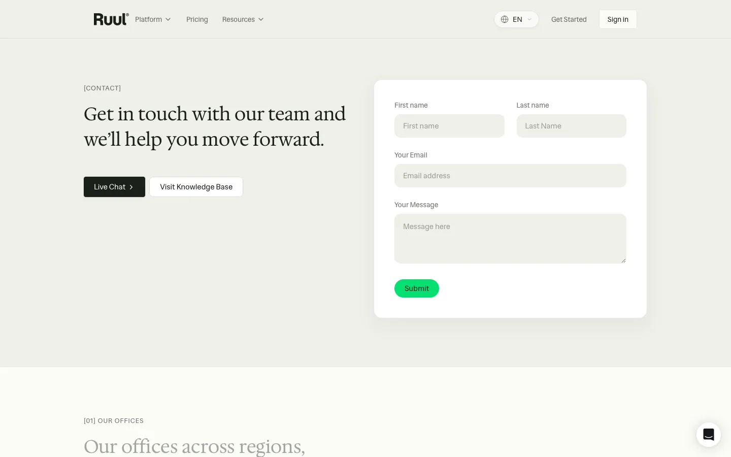 ruul.io - Contact Screenshot Preview
