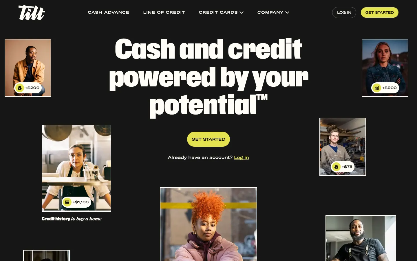 tilt.com - Landing Screenshot Preview