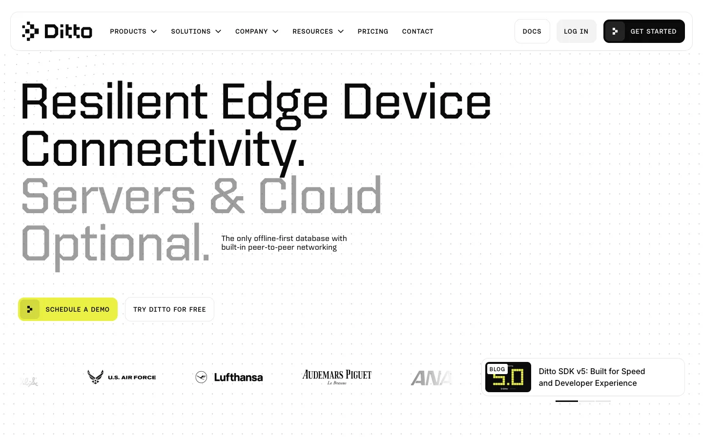 ditto.com - Landing Screenshot Preview