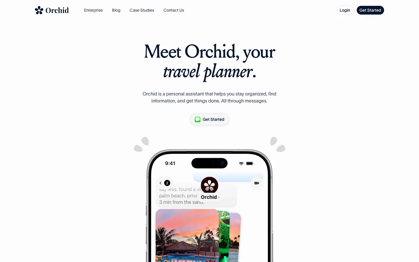 orchid.ai - Landing Screenshot Preview