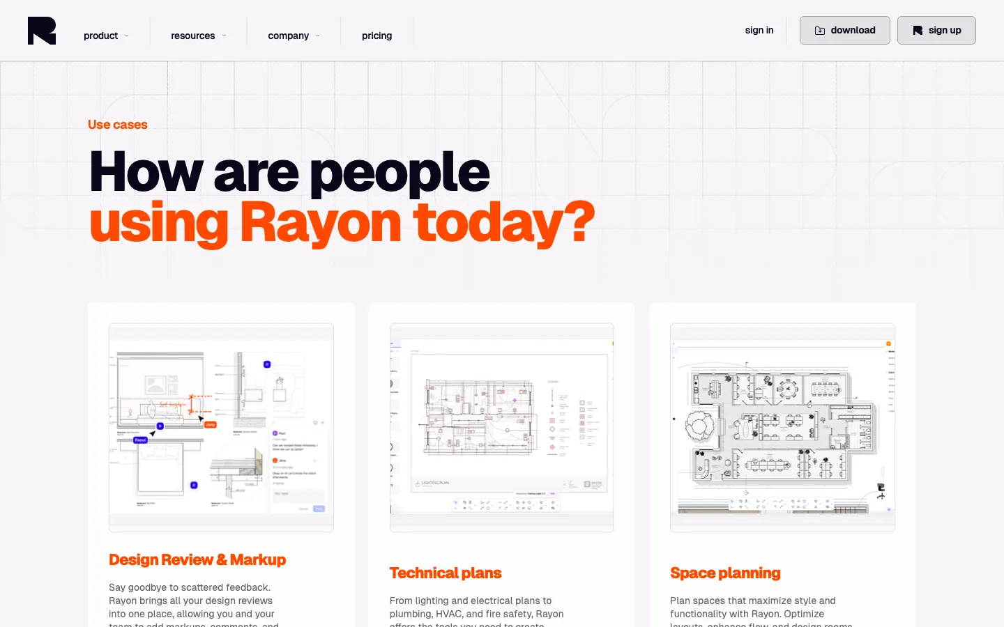 rayon.design - Use Cases Screenshot Preview