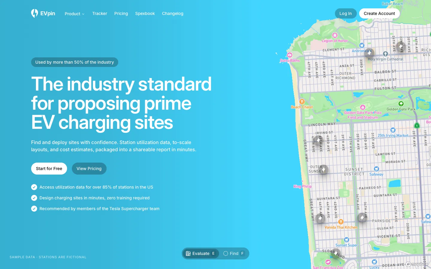 evpin.com - Landing Screenshot Preview